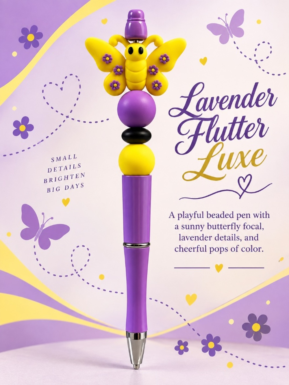 Lavender Flutter Luxe Pen